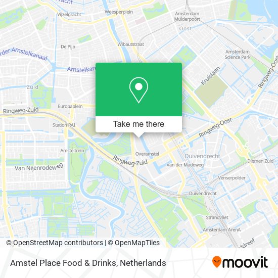 Amstel Place Food & Drinks map
