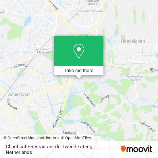 Chauf.cafe-Restaurant de Tweede steeg map