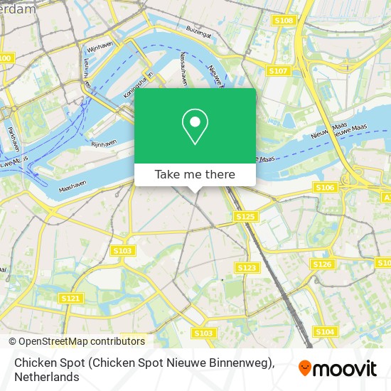 Chicken Spot (Chicken Spot Nieuwe Binnenweg) map