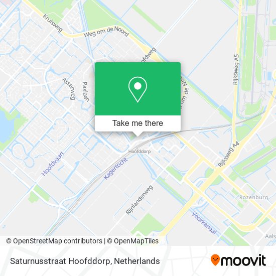 Saturnusstraat Hoofddorp map