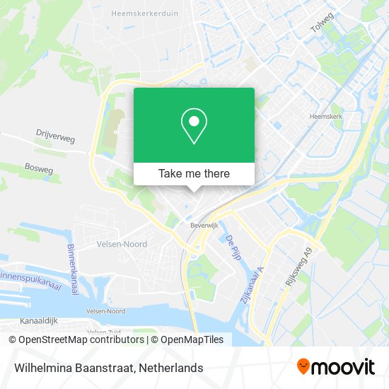 Wilhelmina Baanstraat map