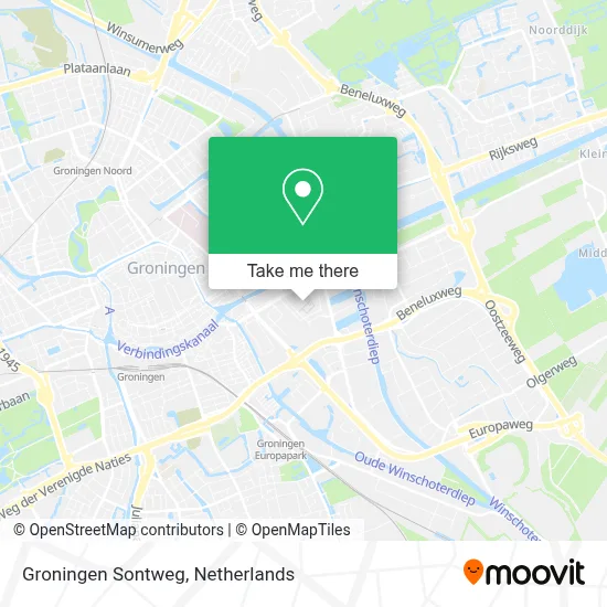 Groningen Sontweg map