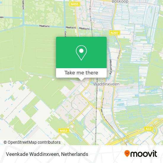 Veenkade Waddinxveen map