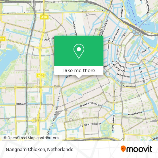 Gangnam Chicken map