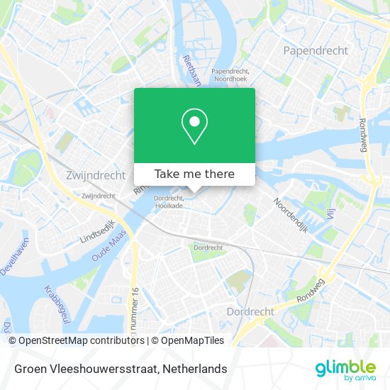 Groen Vleeshouwersstraat map