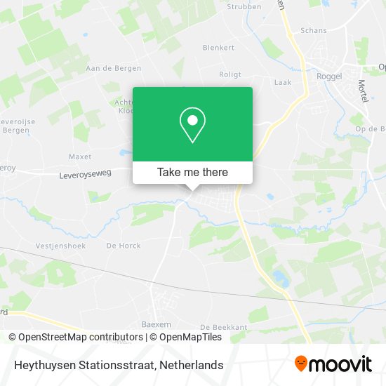 Heythuysen Stationsstraat map