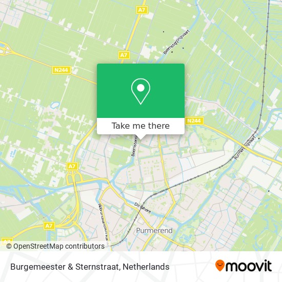 Burgemeester & Sternstraat map