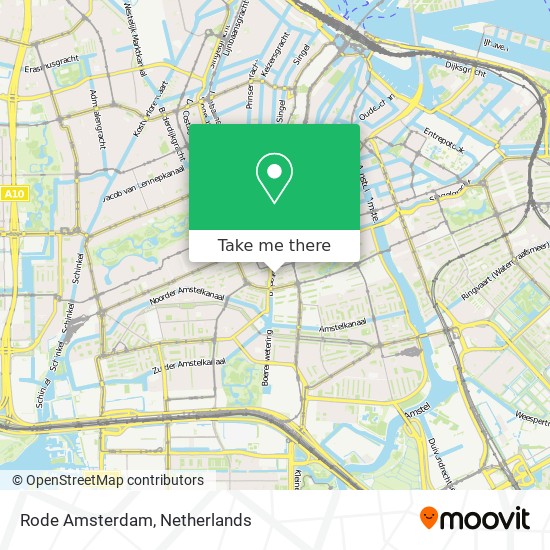 Rode Amsterdam map