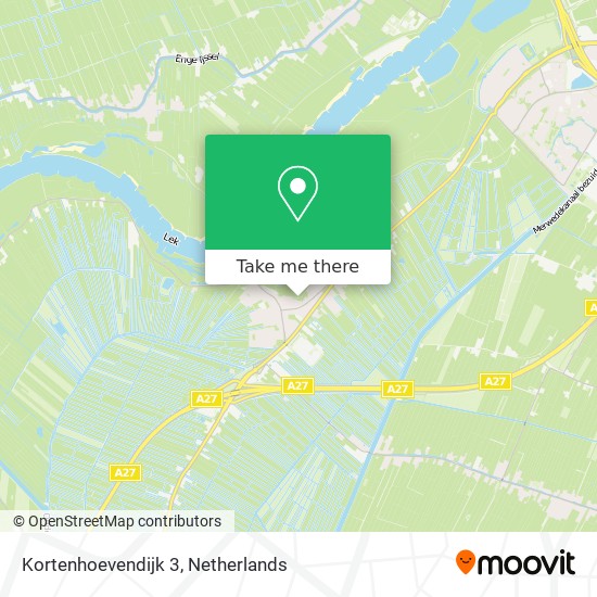 Kortenhoevendijk 3 map