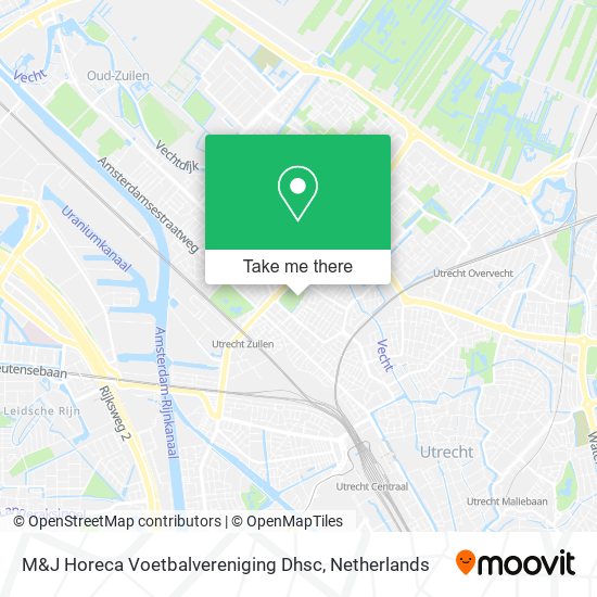 M&J Horeca Voetbalvereniging Dhsc map