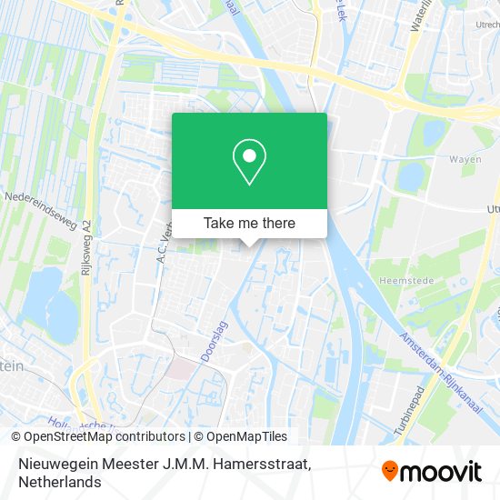 Nieuwegein Meester J.M.M. Hamersstraat Karte