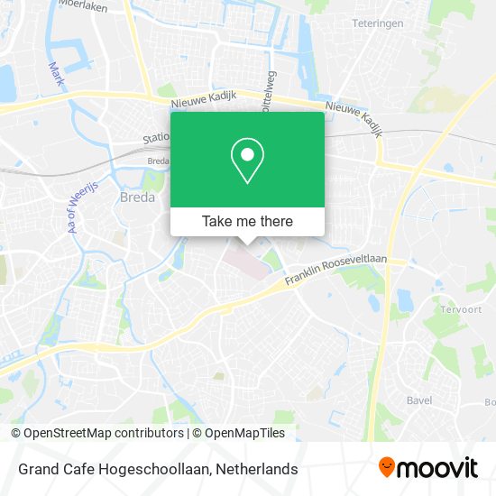 Grand Cafe Hogeschoollaan map