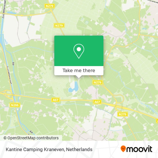 Kantine Camping Kraneven map