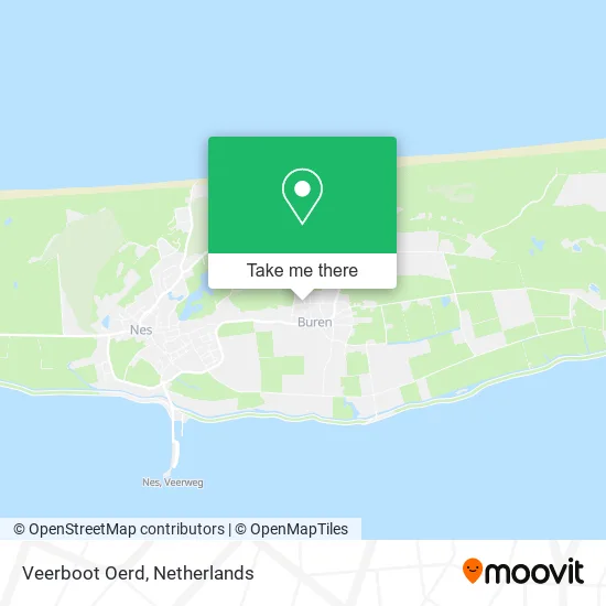 Veerboot Oerd map