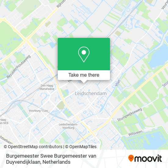 Burgemeester Swee Burgemeester van Duyvendijklaan map