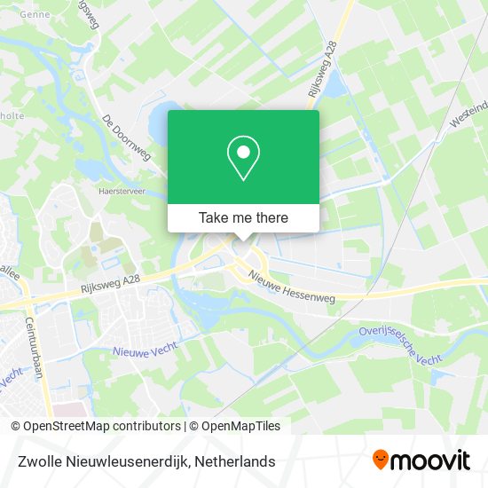 Zwolle Nieuwleusenerdijk map