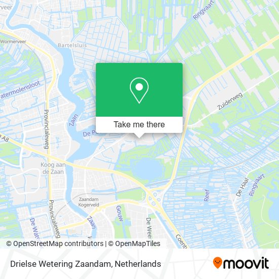 Drielse Wetering Zaandam map