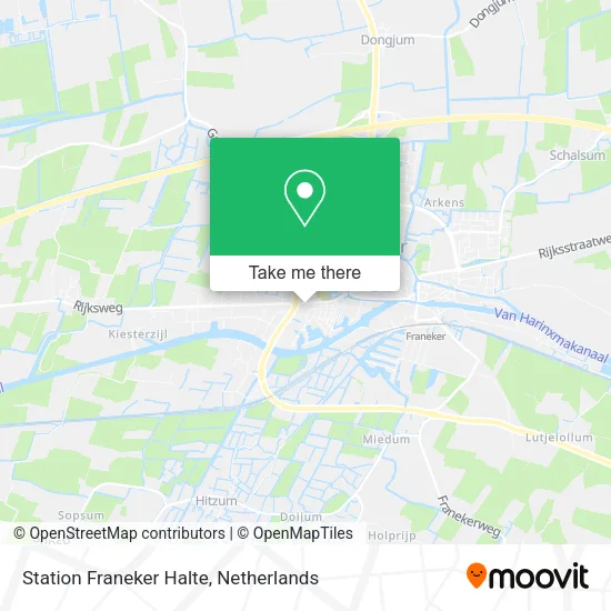 Station Franeker Halte map