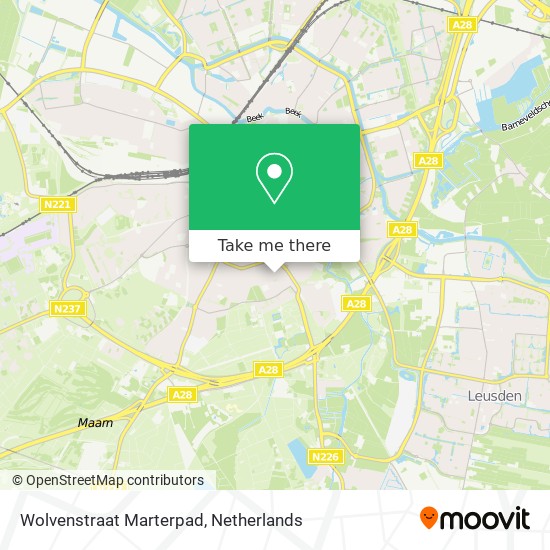 Wolvenstraat Marterpad map