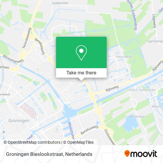 Groningen Bieslookstraat map