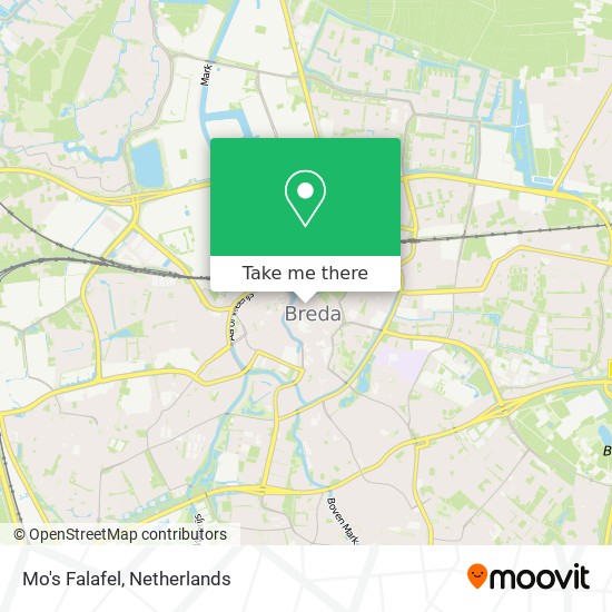 Mo's Falafel map