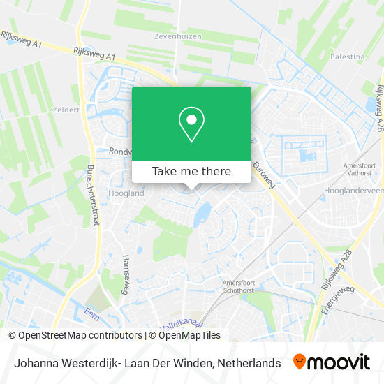 Johanna Westerdijk- Laan Der Winden map