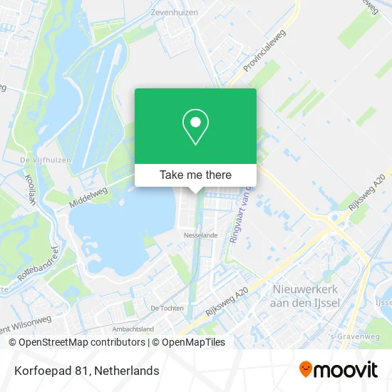 Korfoepad 81 map