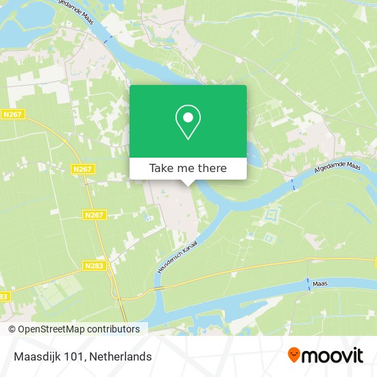 Maasdijk 101 map