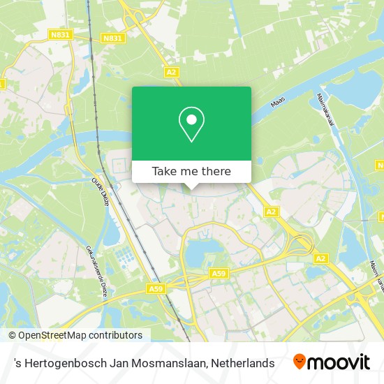 's Hertogenbosch Jan Mosmanslaan map