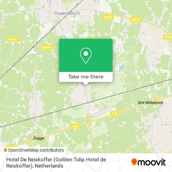 Hotel De Reiskoffer (Golden Tulip Hotel de Reiskoffer) map