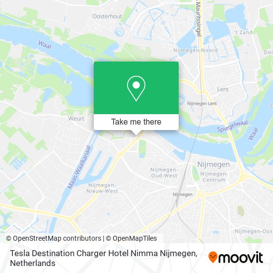 Tesla Destination Charger Hotel Nimma Nijmegen Karte