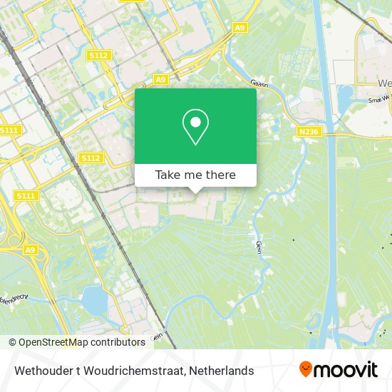 Wethouder t Woudrichemstraat map