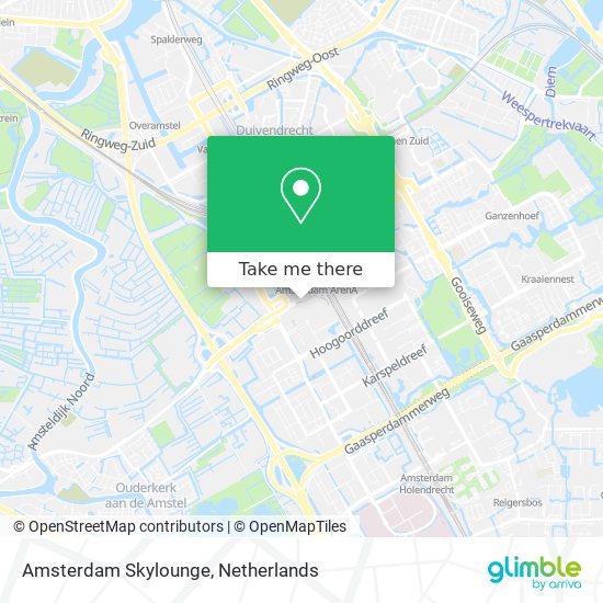 Amsterdam Skylounge map