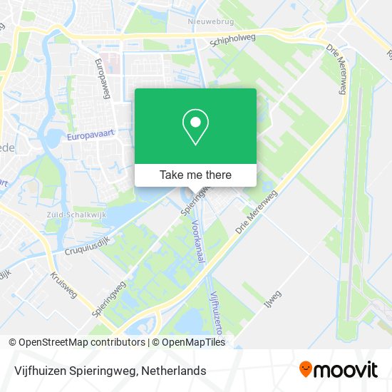 Vijfhuizen Spieringweg map