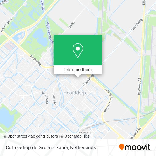 Coffeeshop de Groene Gaper map