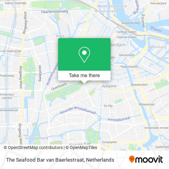 The Seafood Bar van Baerlestraat Karte