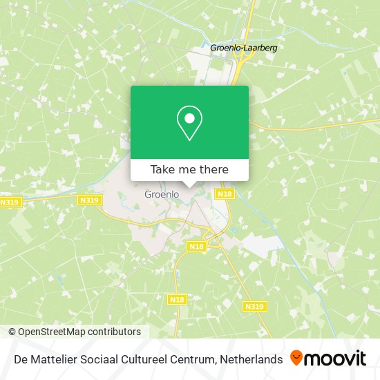 De Mattelier Sociaal Cultureel Centrum map