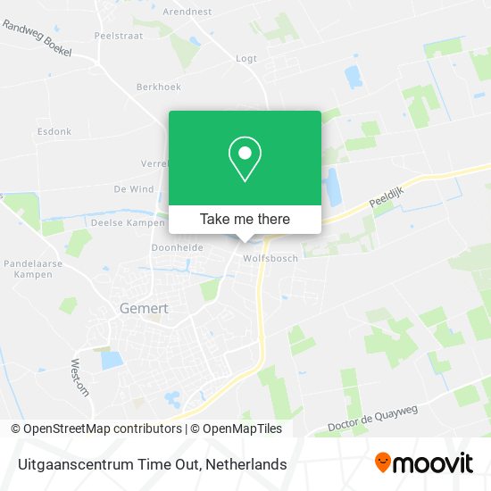 Uitgaanscentrum Time Out map