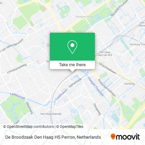 De Broodzaak Den Haag HS Perron map