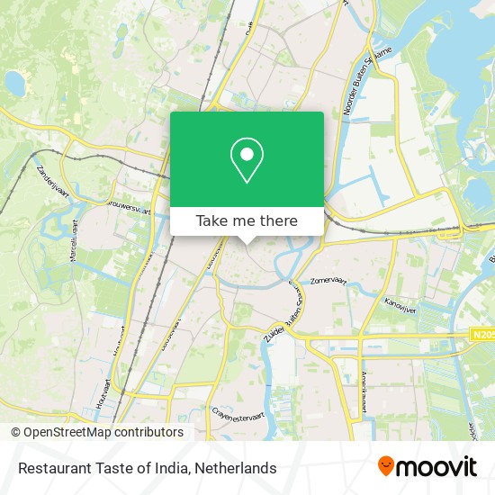 Restaurant Taste of India Karte