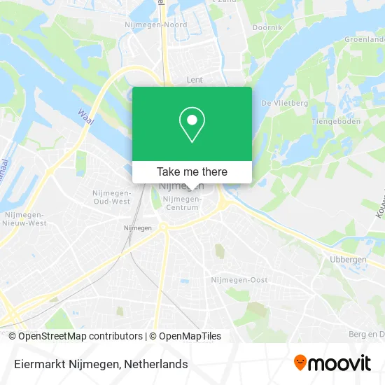 Eiermarkt Nijmegen map