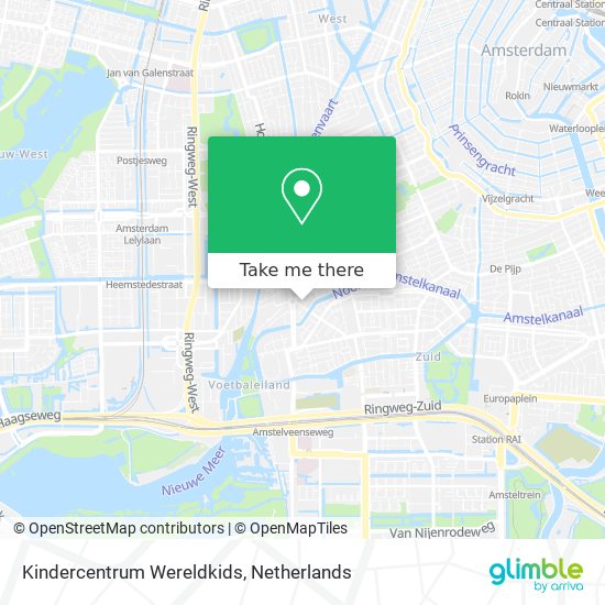 Kindercentrum Wereldkids map