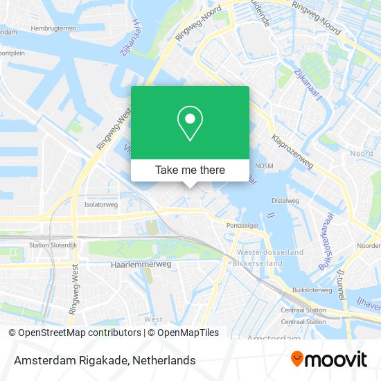 Amsterdam Rigakade map