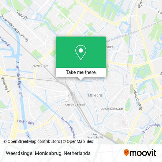 Weerdsingel Monicabrug map