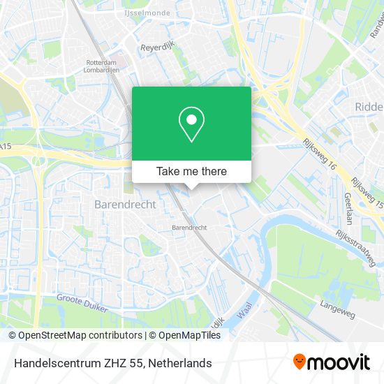 Handelscentrum ZHZ 55 map