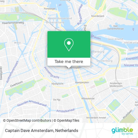 Captain Dave Amsterdam map