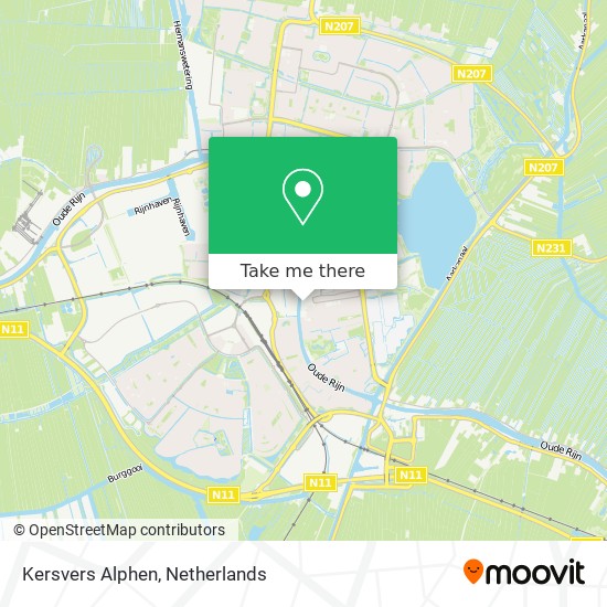 Kersvers Alphen Karte