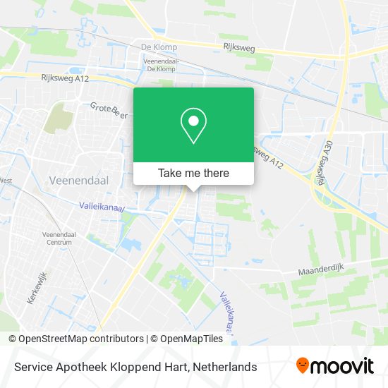 Service Apotheek Kloppend Hart map