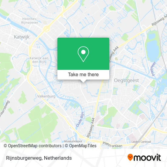 Rijnsburgerweg map