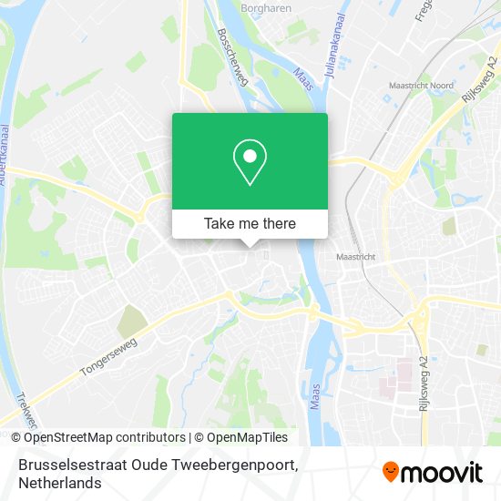 Brusselsestraat Oude Tweebergenpoort map